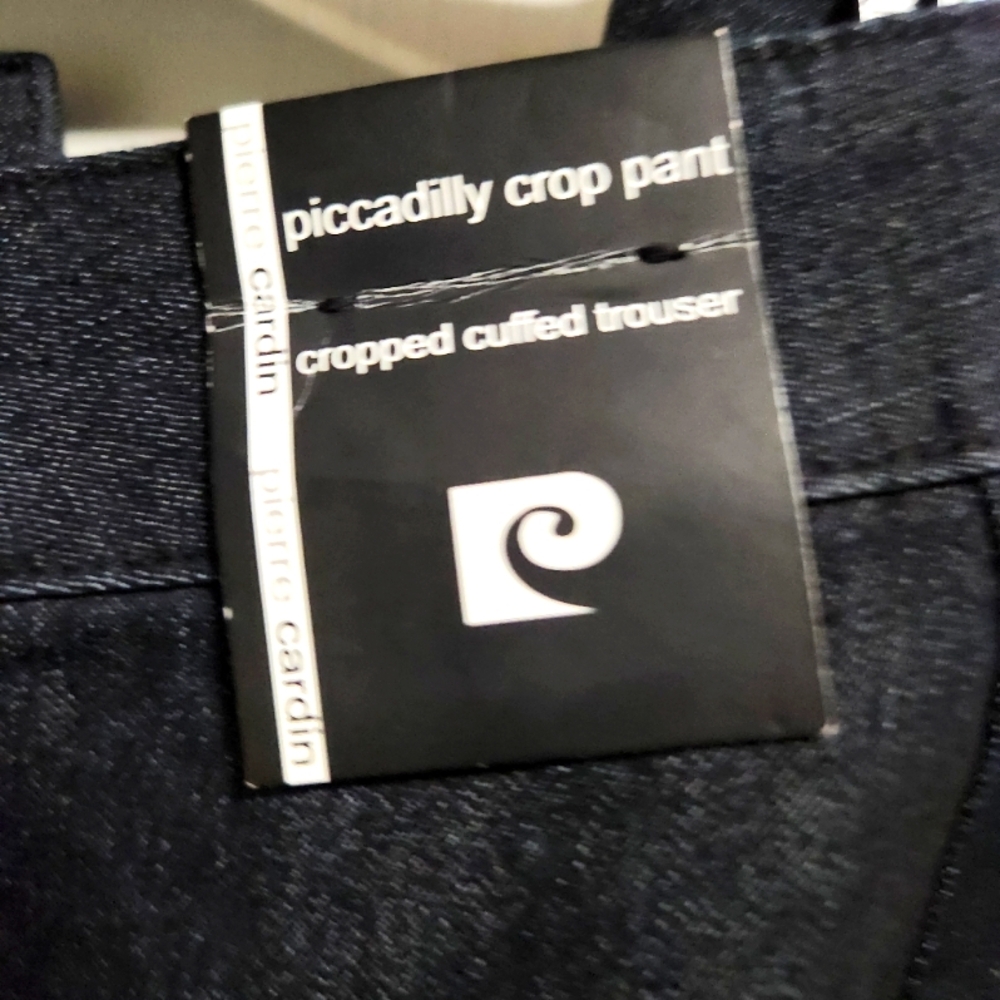 NWT Pierre Cardin Women's Jeans Capris Size 10 Navy - Picture 4 of 4